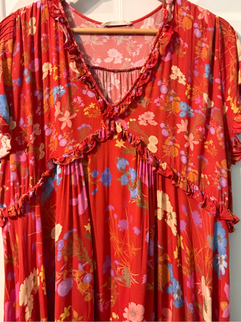 Free People x Spell Wild Bloom Maxi Dress Medium Floral Boho Like New - Picture 7 of 15